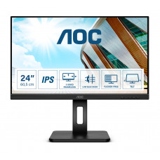 Монитор AOC 23,8" Q24P2Q 2560x1440 75Hz IPS LED 16:9 4ms D-Sub HDMI DP 4*USB3.2 50M:1 1000:1 178/178 250cd HAS Pivot Tilt Swivel Speakers Black