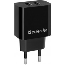 Defender Сетевой адаптер UPC-21 2xUSB,5V2.1А кабель microUSB Defender UPC-21 (83581)