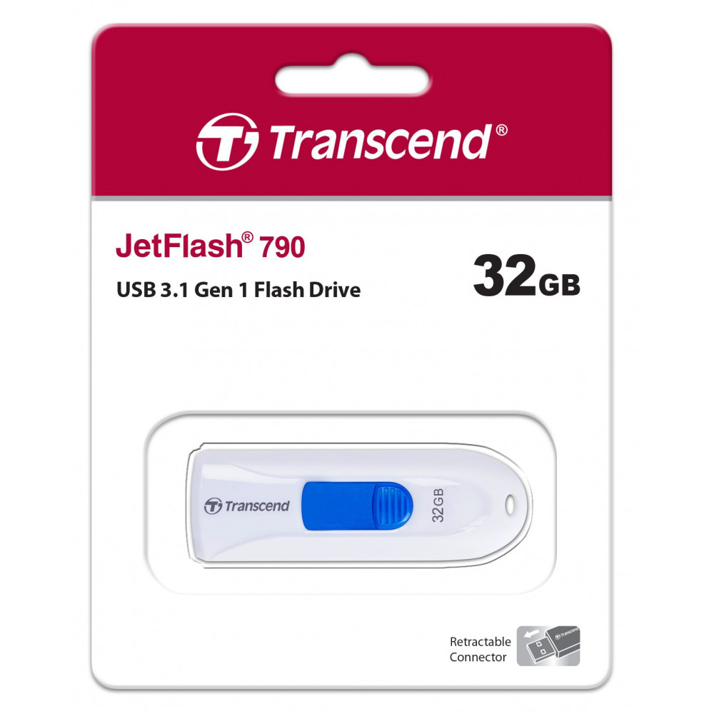 Флеш-накопитель Transcend JetFlash 790 32GB TS32GJF790W
