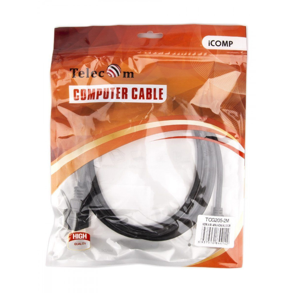 Кабель Telecom HDMI (м) - Micro-HDMI (м) 2 м TCG205-2M
