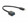 Кабель-адаптер VCOM USB 2.0 Type-C (m) - USB 3.2 Type-AF 0.2м