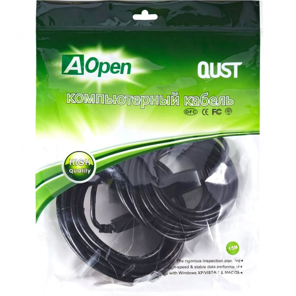 Кабель-адаптер VCOM AOpen 15 м (ACU827A-15M)
