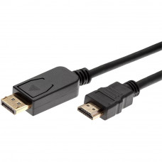 Кабель-переходник DisplayPort M-> HDMI M 1.8m iOpen (AopenQust) &ltACG494-1.8M> VCOM Кабель-переходник AOpenQust DisplayPort MHDMI M (ACG494-1.8M)