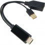Кабель-переходник VCOM Кабель-переходник USB Type-A M+HDMI MDisplayPort F (CG599E-0.15M)
