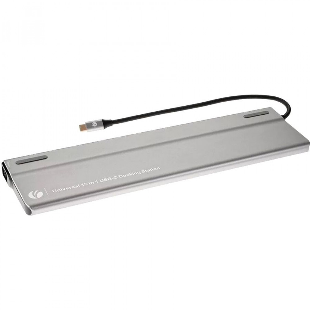Адаптер VCOM Док-станция USB 3.1 Type-C (CU4703) с HDMI, VGA, DisplayPort, RJ45 и USB портами
