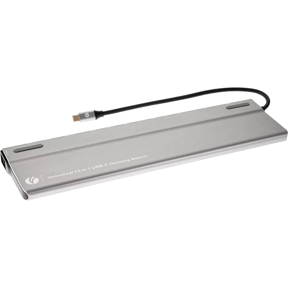 Адаптер VCOM Док-станция USB 3.1 Type-C (CU4703) с HDMI, VGA, DisplayPort, RJ45 и USB портами
