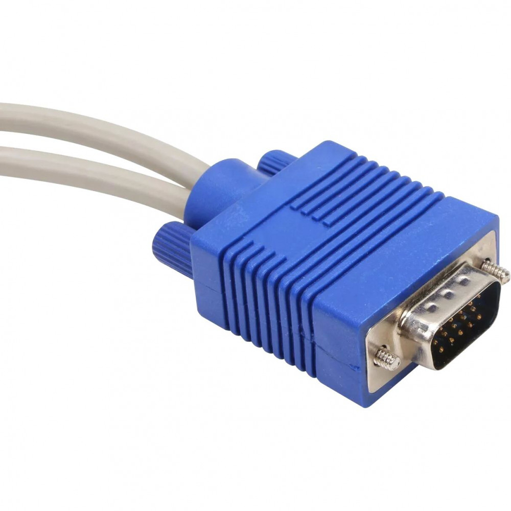Кабель-разветвитель VCOM VGA M2 x VGA F 0.2 м (VVG6530-0.2M)
