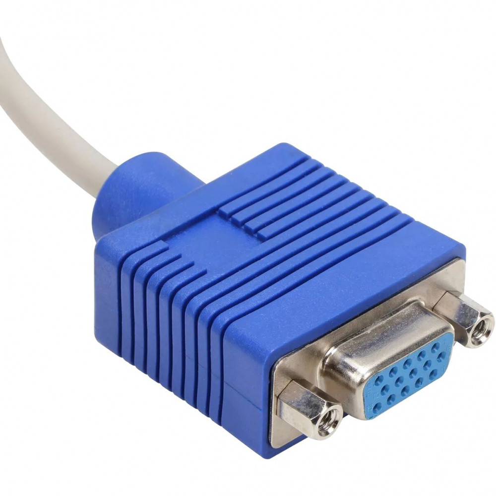 Кабель-разветвитель VCOM VGA M2 x VGA F 0.2 м (VVG6530-0.2M)
