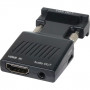 Переходник VCOM Переходник HDMI FVGA M+mini jack 3.5 mm M (CA336A)