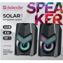Акустическая 2.0 система Solar 1 6Вт, подсветка, питание от USB Defender Solar
