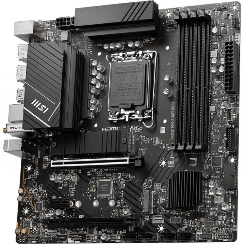 Материнская плата MSI PRO B760M-A WIFI DDR4.
