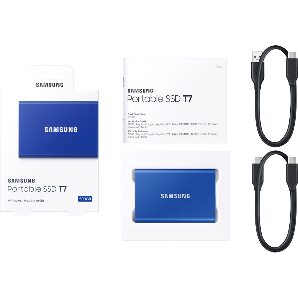 Внешний SSD Samsung T7 500GB (MU-PC500H/WW)
