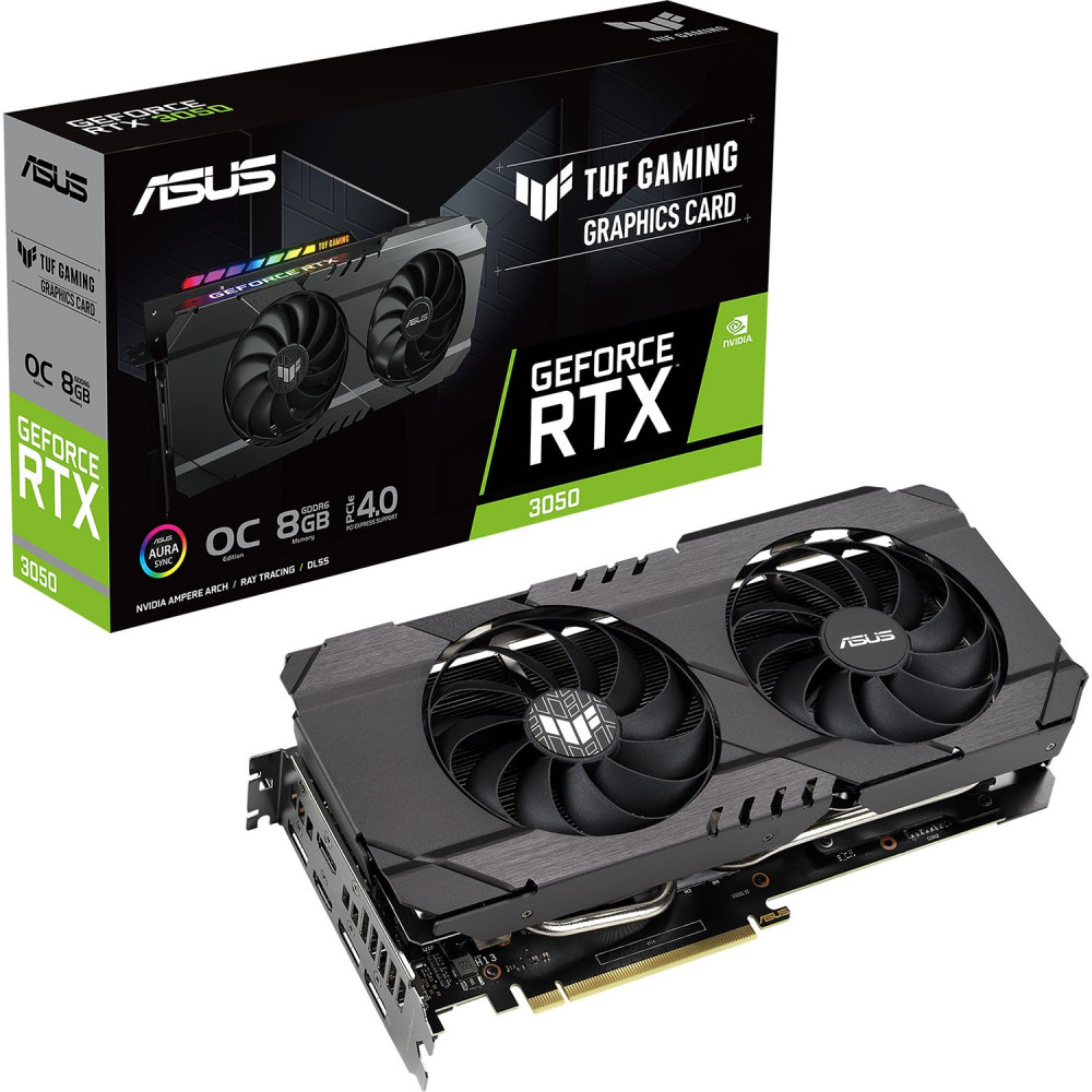 Видеокарта ASUS TUF Gaming GeForce RTX 3050 (90YV0HM4-M0NA00)
