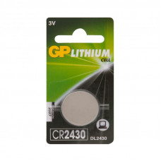 Литиевая дисковая батарейка GP Lithium CR2430 - 1 шт. в блистере GP Lithium CR2430 (4891199003738)