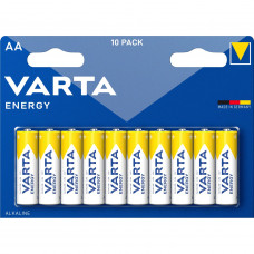 Батарейка Varta ENERGY LR6 AA BL10 Alkaline 1.5V (4106) (1020036000) (10 шт.) VARTA Varta ENERGY LR6 AA (04106229491)