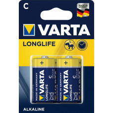 Батарейка Varta LONGLIFE LR14 C BL2 Alkaline 1.5V (4114) (220200) (2 шт.) VARTA Varta LONGLIFE LR14 C BL2 Alkaline 1.5V (4114) (220200)