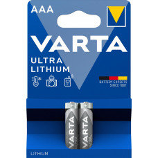 Батарейка Varta ULTRA FR03 AAA BL2 Lithium 1.5V (6103) (220100) (2 шт.) VARTA Varta ULTRA FR03 AAA BL2 Lithium 1.5V (6103) (220100) (2 шт.)