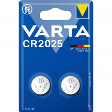 Батарейка Varta ELECTRONICS CR2025 BL2 Lithium 3V (6025) (220200) (2 шт.) VARTA Varta PRIMARY LITHIUM CR2025 (06025101402)