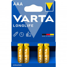 Батарейка Varta LONGLIFE LR03 AAA BL4 Alkaline 1.5V (4103) (440200) (4 шт.) VARTA Varta LONGLIFE LR03 AAA (04103113414)