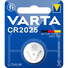 Батарейка Varta ELECTRONICS CR2025 BL1 Lithium 3V (6025) (110100) (1 шт.) VARTA Varta PRIMARY LITHIUM CR2025 (06025101401)