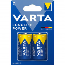 Батарейка Varta LONGLIFE POWER (HIGH ENERGY) LR14 C BL2 Alkaline 1.5V (4914) (220200) (2 шт.) VARTA Varta LONGLIFE POWER LR14 C (04914121412)