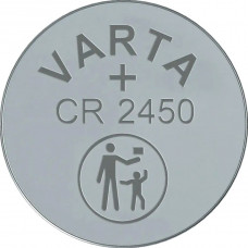 Батарейка Varta ELECTRONICS CR2450 BL1 Lithium 3V (6450) (110100) (1 шт.) VARTA Varta PRIMARY LITHIUM CR2450 (06450101401)