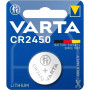 Батарейка Varta ELECTRONICS CR2450 BL1 Lithium 3V (6450) (110100) (1 шт.) VARTA Varta PRIMARY LITHIUM CR2450 (06450101401)