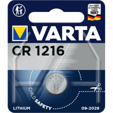 Батарейка Varta ELECTRONICS CR1216 BL1 Lithium 3V (6216) (110100) (1 шт.) VARTA Varta PRIMARY LITHIUM CR1216 (06216101401)