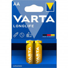 Батарейка Varta LONGLIFE LR6 AA BL2 Alkaline 1.5V (4106) (240200) (2 шт.) VARTA Varta LONGLIFE LR6 AA (04106101412)