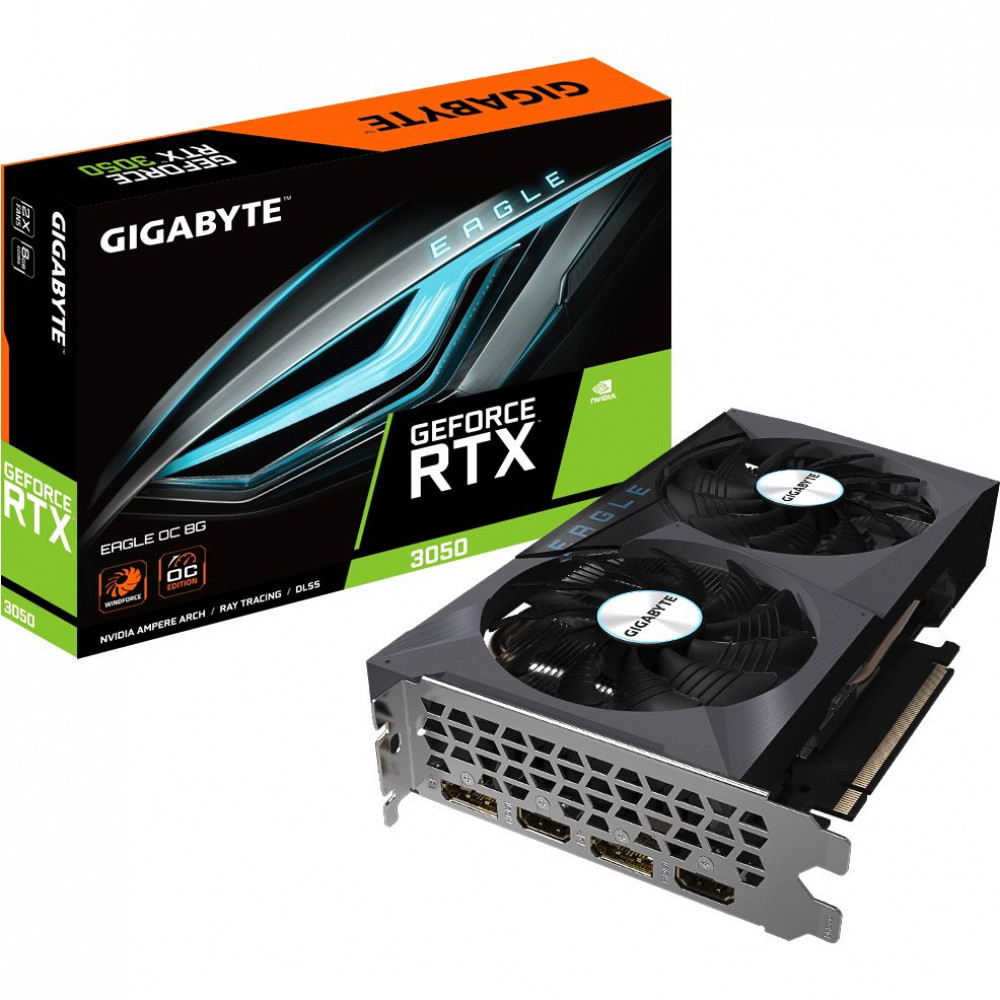 Видеокарта Gigabyte GeForce RTX 3050 EAGLE OC 8GB (GV-N3050EAGLE OC-8GD)
