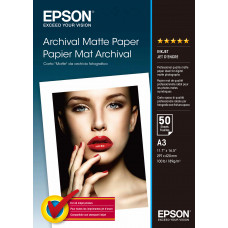 Бумага Epson Archival Matte Paper A3