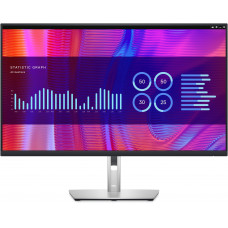 Монитор Dell LCD 32" [16:9] 2560х1440(WQHD) IPS, nonGLARE, 60 Hz, 300 cd/m2, H178°/V178°, 1000:1, 20М:1, 16.7M, 5ms, HDMI, 2xDP, USB-C, USB-Hub, Height adj, Pivot, Tilt, Swivel, Gigabit Ethernet, 3Y, Black,Silver