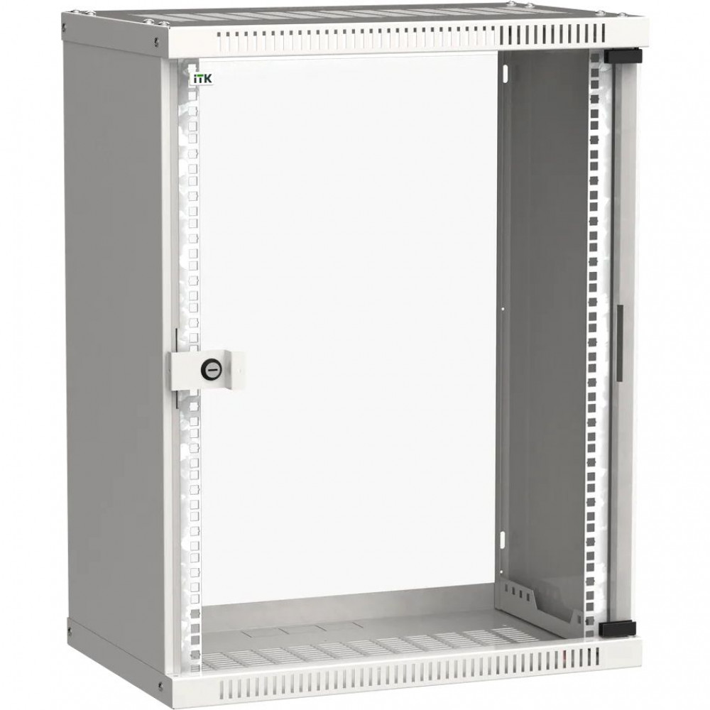 Шкаф LINEA WE 15U 600x600 мм с стеклянной дверью серый ITK LWE3-15U66-GF, 19