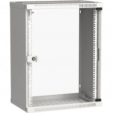Шкаф LINEA WE 15U 600x600 мм с стеклянной дверью серый ITK LWE3-15U66-GF, 19