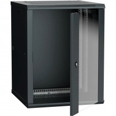 Шкаф LINEA W 12U 600x600 мм, стеклянная дверь, RAL9005, ITK LWR5-12U66-GF, 19