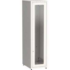 Шкаф серверный ITK Linea E 42U 600x800 мм, 2 двери (стекло и металл), серый (LE35-42U68-GM)

