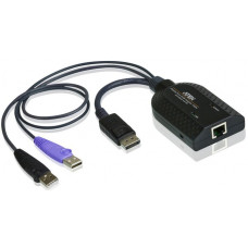 Модуль удлинителя, Display port+KBD+MOUSE USB,  50 метр., для подкл. комплекта перключат. KN2124v2140v4124v4140v2116A213241164132 KM053209320032, макс.разреш. 1920х1200, RJ45+HD-DP+USB A-тип, Female+2xMale, без Б.П., (DDC2B) KA7169 ATEN KA7169