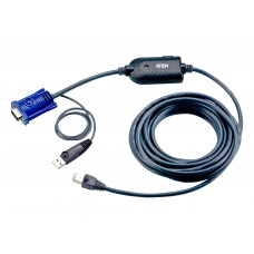 Модуль удлинителя, SVGA+KBD+MOUSE USB, 4.5 метр., для подкл. комп. к перекл. KH15xxAKH15xxAiKL15xxAKH25xxA, макс.разреш. 1600х1200, RJ45+HD-DB15+USB A-тип, Female+2xMale, без Б.П., (DDC2B) ATEN KA7970