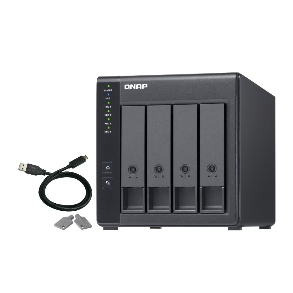 Полка расширения сетевого хранилища без дисков QNAP TR-004 DAS.
