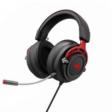  AOC Гарнитура игровая GH300 , многоцветная RGB,  Stereo, 7.1 Surround, USB кабель 2.0 м, чёрный+красный.