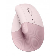 Logitech беспроводная вертикальная мышь Lift Bluetooth, 400-4000 DPI, Rose/Dark Rose (модель 910-006478)
