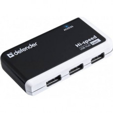  DEFENDER Разветвитель QUADRO INFIX USB2.0 - 4 порта, скор. - до 480 Мбит/с, + кабель USB 2.0 A(M) - MiniB (M) - 1м.