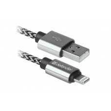  DEFENDER Кабель USB2.0 ACH01-03T PRO Белый, AM-LightningM, 1m, 2.1A