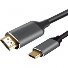 Кабель-адаптер USB 3.1 Type-Cm --> HDMI A(m) 4K@60Hz, 1.8m ,Aluminium Shell, VCOM <CU423MC-1.8M>