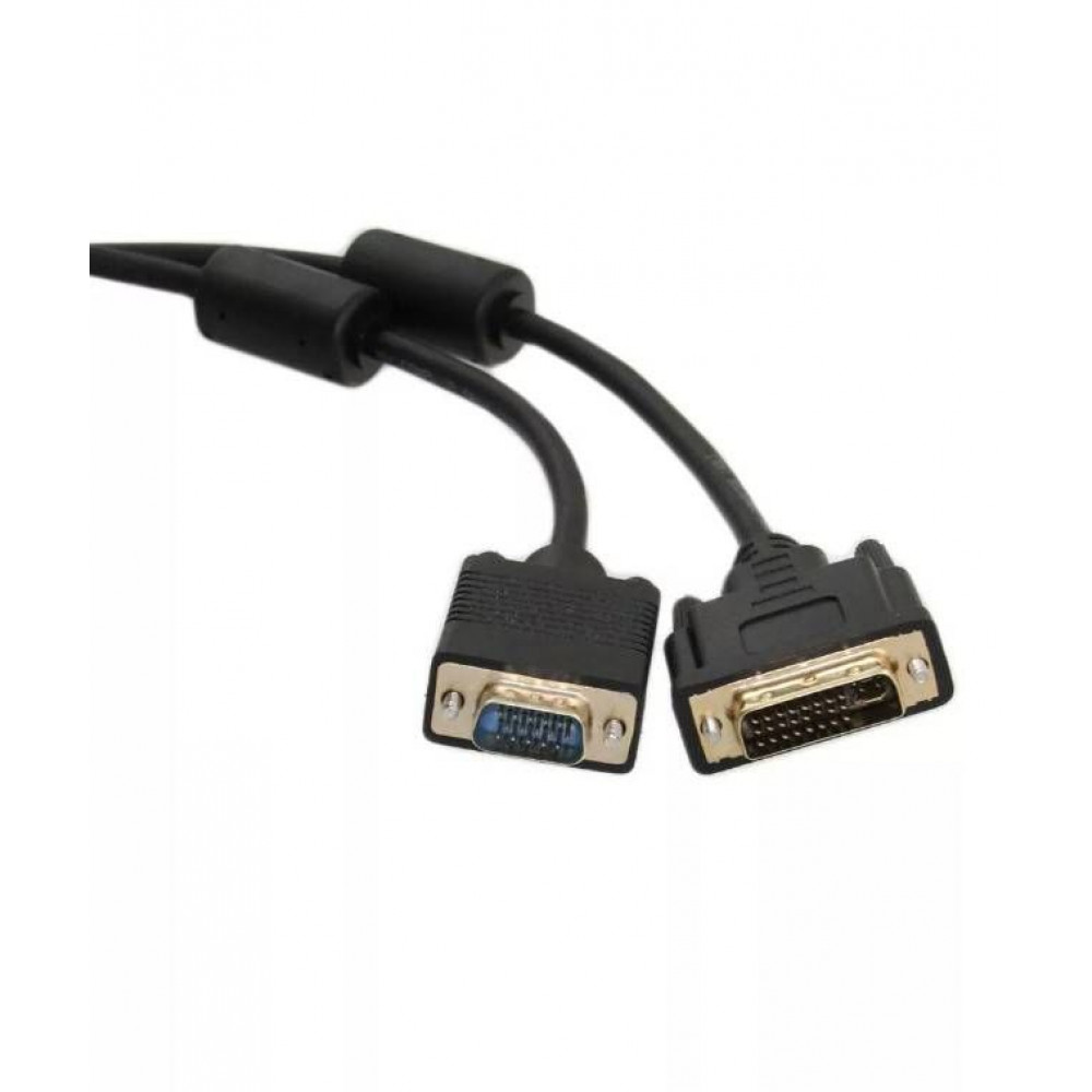 Кабель-переходник VCOM DVI (24+5) на VGA M/M 1.8м Telecom TA680F-1.8M 463307
