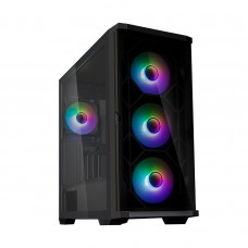 Корпус ZALMAN Z10 DUO Black Mid Tower (ATX/mATX/Mini-ITX, без БП, Plastic, Steel, Tempered Glass, F:3x140mm  R:1x120mm)