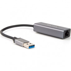 VCOM Кабель-переходник USB 3.0 (AM) - LAN RJ-45 Ethernet 1000 Mbps, Aluminum Shell, Telecom TU312M
