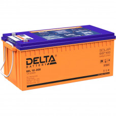 Батарея DELTA GEL 12-200, 12В, 200Ач, свинцово-кислотная AGM+GEL, клеммы М8, 522х239х217мм, 64.7кг
