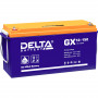 Батарея DELTA серия GX, GX 12-150, напряжение 12В, емкость 150Ач (разряд 10 часов),  макс. ток разряда (5 сек.) 1000А, макс. ток заряда 30А, свинцово-кислотная типа GEL, клеммы под болт М8, ДxШxВ 482х170х240мм., вес 47кг., срок службы 15 лет. Delta GX 12-