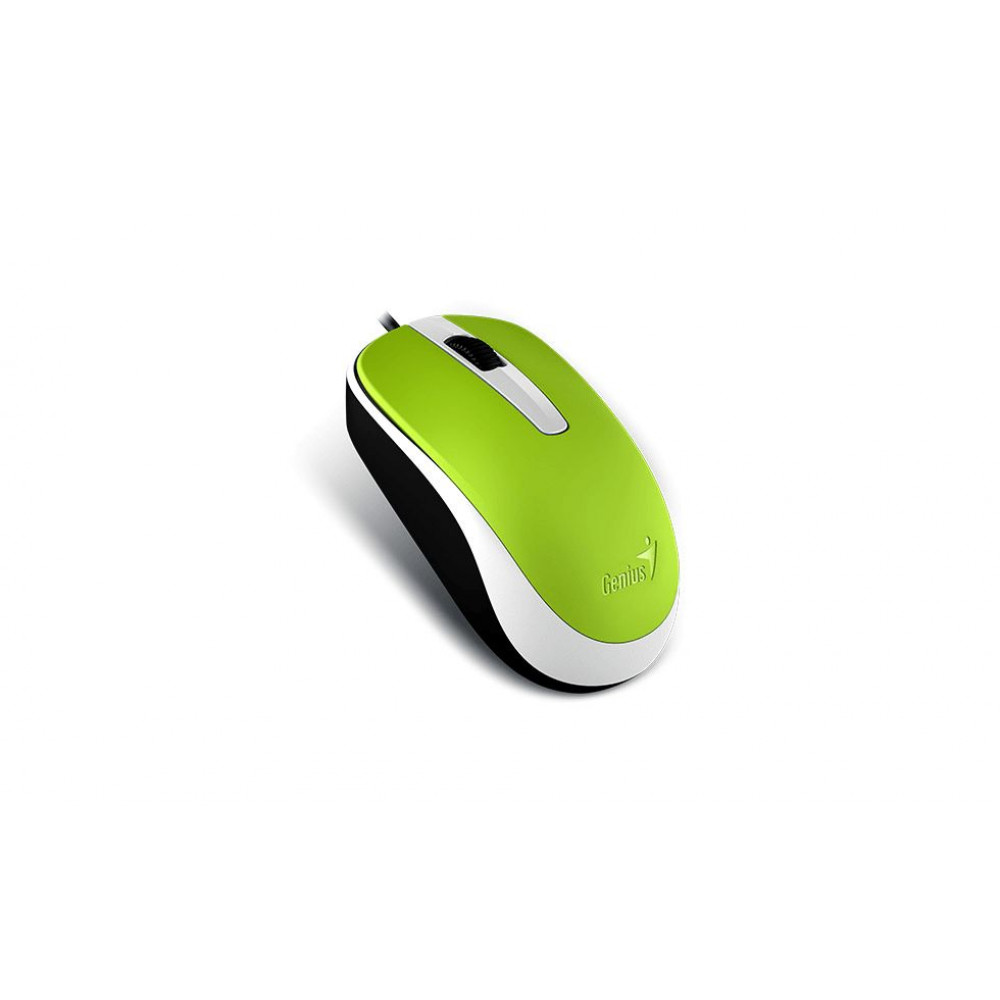  Genius МышьDX-120,USB,G5,зелёная(green,optical1000dpi,подходитподоберуки)newpackage